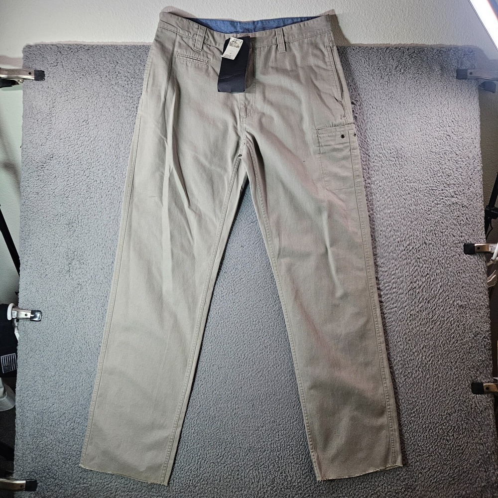 NWT CC Filson Canvas Pants Men 36 Unhemmed Cotton Sand Workwear‎ Style